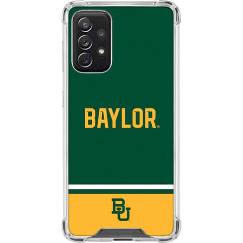 Baylor University BU Split Galaxy A72 5G Clear Case